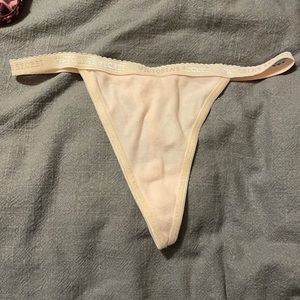 EUC Vintage Victoria’s Secret V String Cotton Logo